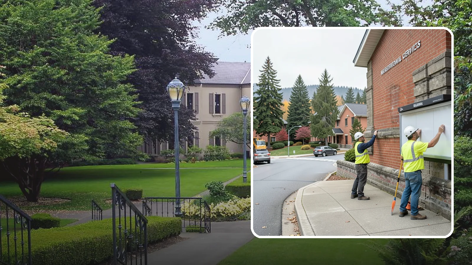 Bulletin Board Installation in Woodinville, King County, WA - We install public bulletin boards and posting cases at civic buildings, parks, and community centers.
