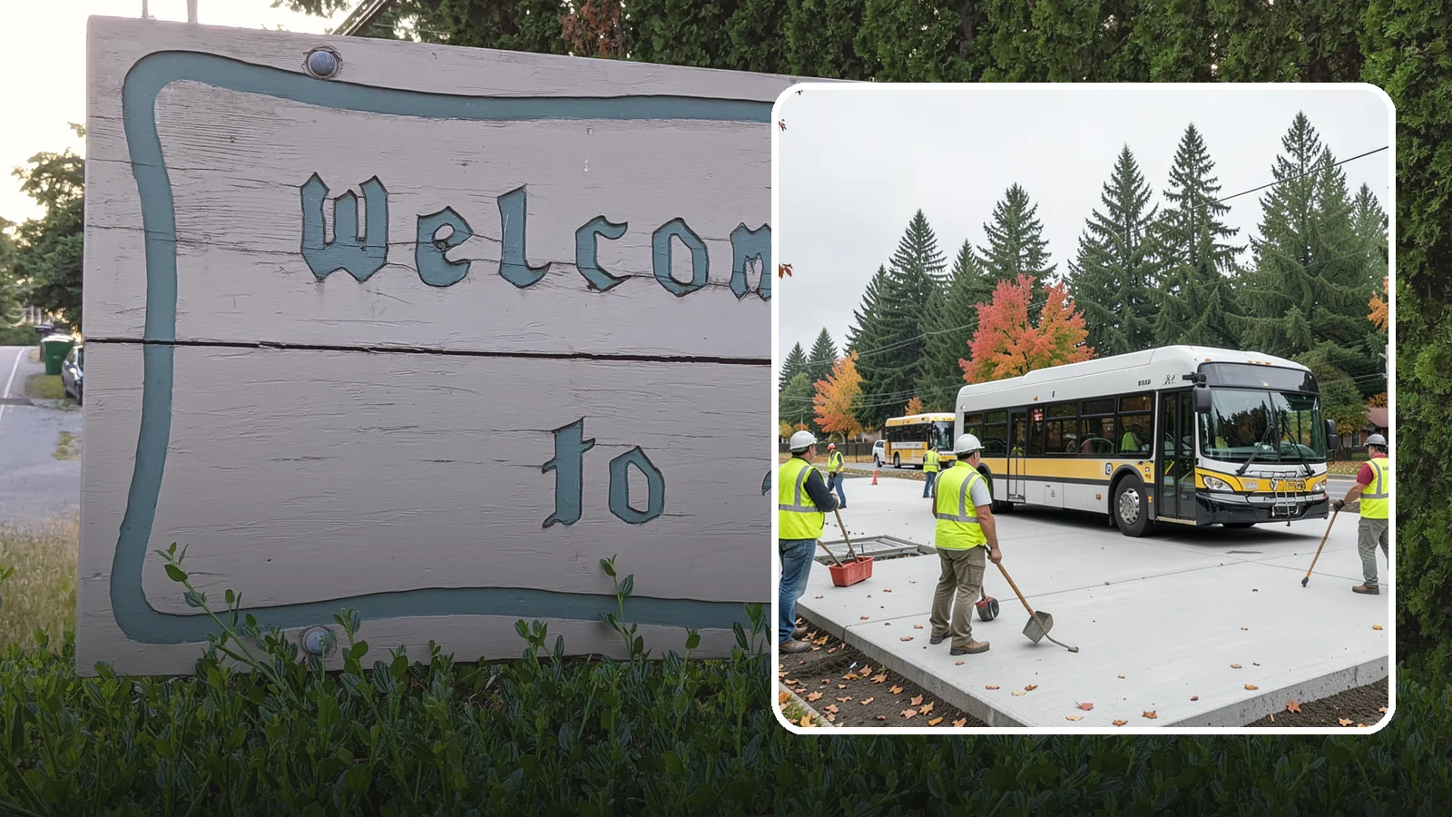 Bus Pad Construction in Brier, Snohomish County, WA - Heavy-duty concrete bus pads that replace rutted asphalt at transit stops and layover zones.