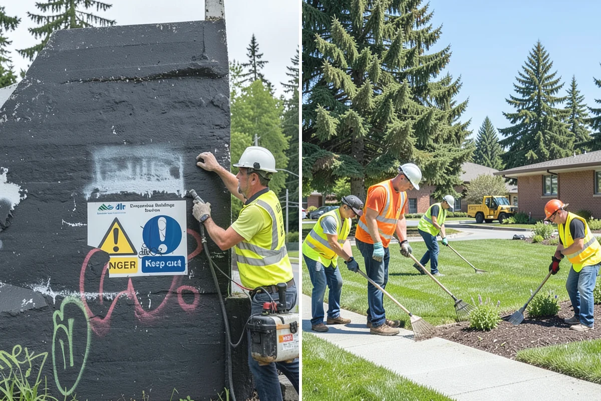 Bus Pad Construction in Darrington, Snohomish County, WA - Coordinate stop closures and detours with the transit agency