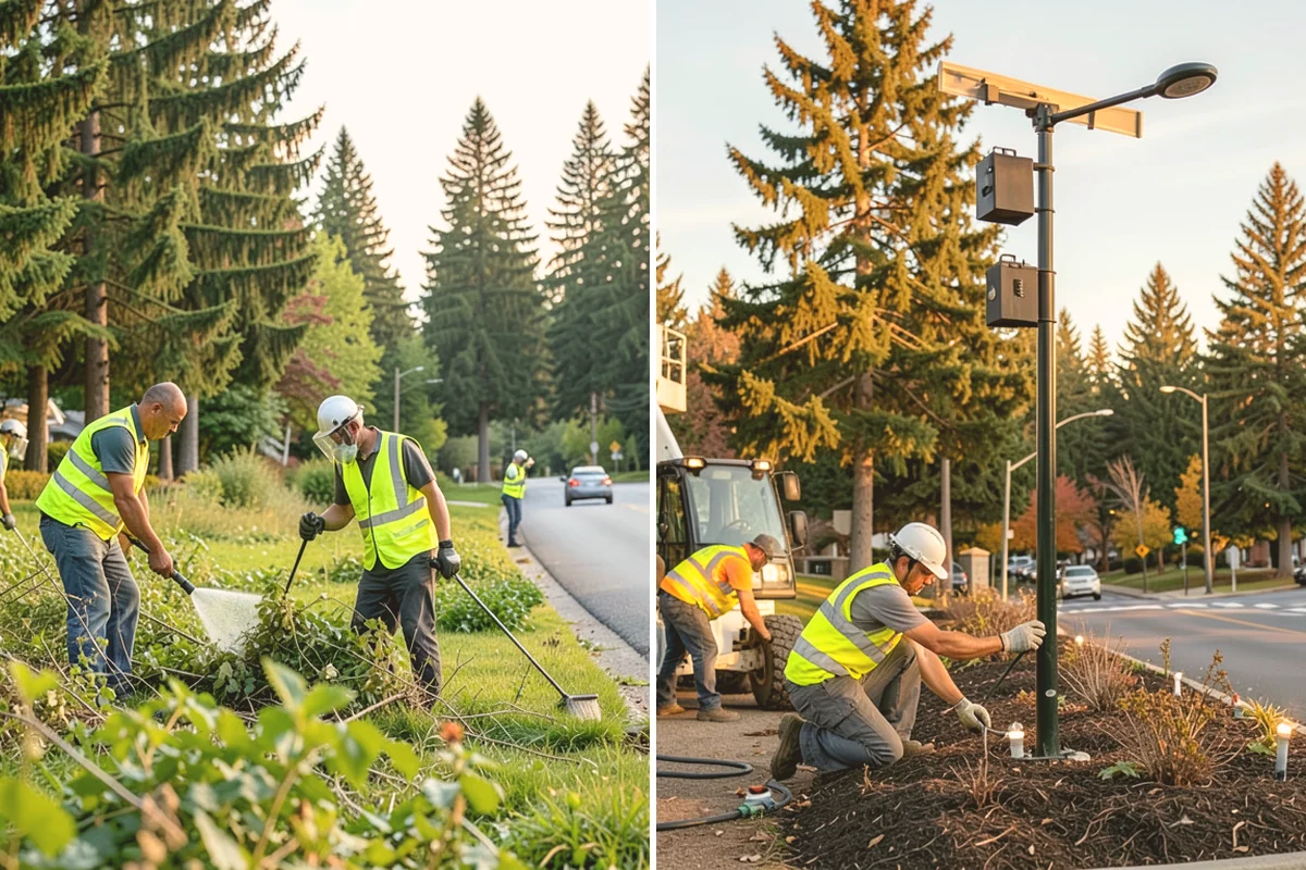 Bus Pad Construction in Edmonds, Snohomish County, WA - Coordinate stop closures and detours with the transit agency