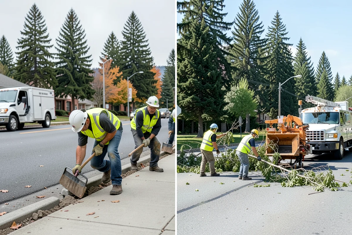 Bus Pad Construction in Everett, Snohomish County, WA - Coordinate stop closures and detours with the transit agency