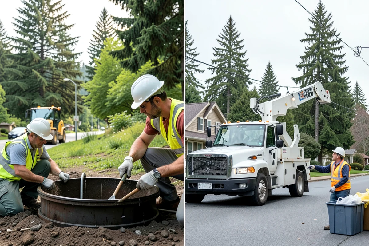 Bus Pad Construction in Gig Harbor, Pierce County, WA - Coordinate stop closures and detours with the transit agency