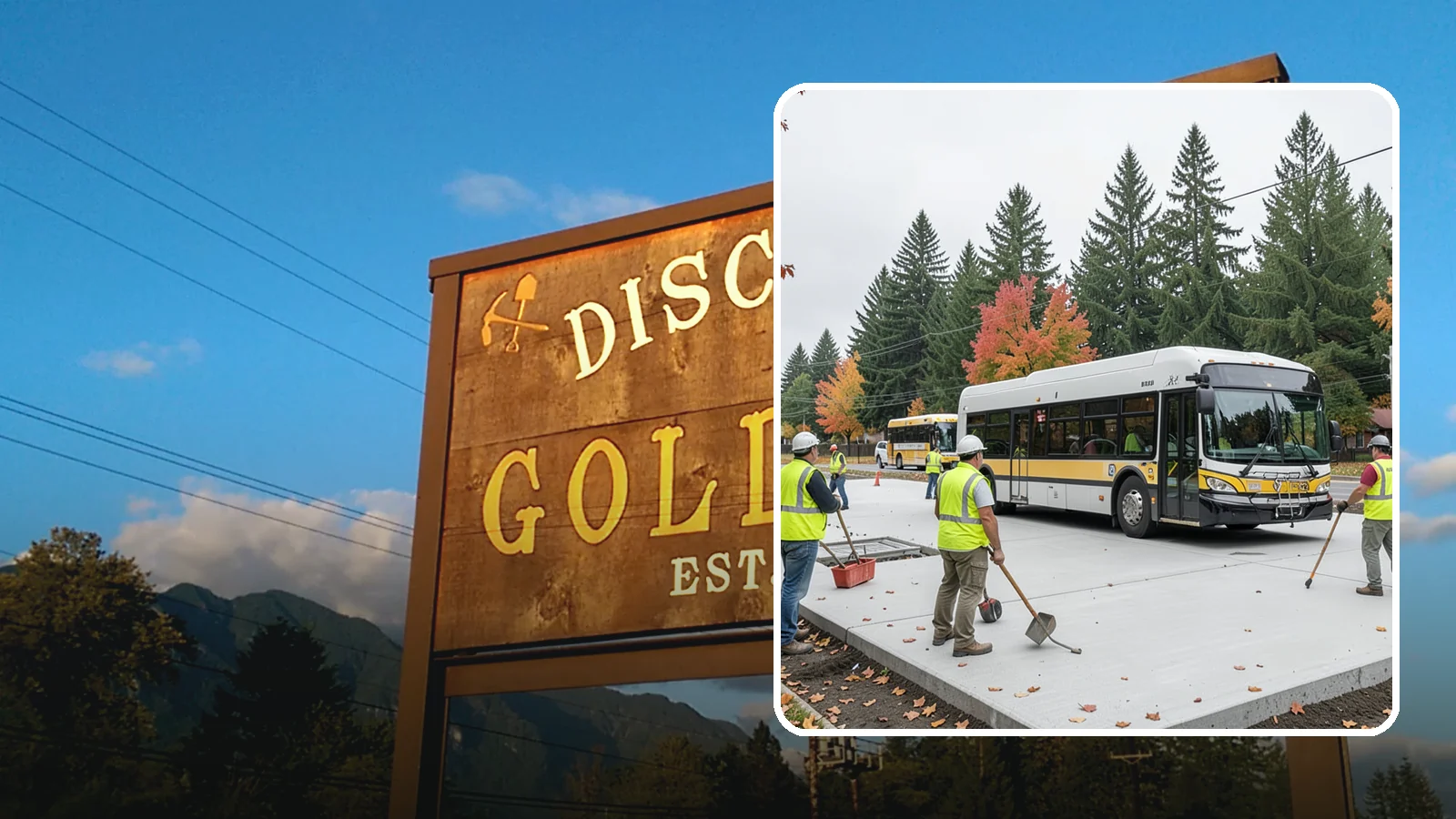 Bus Pad Construction in Gold Bar, Snohomish County, WA - Heavy-duty concrete bus pads that replace rutted asphalt at transit stops and layover zones.