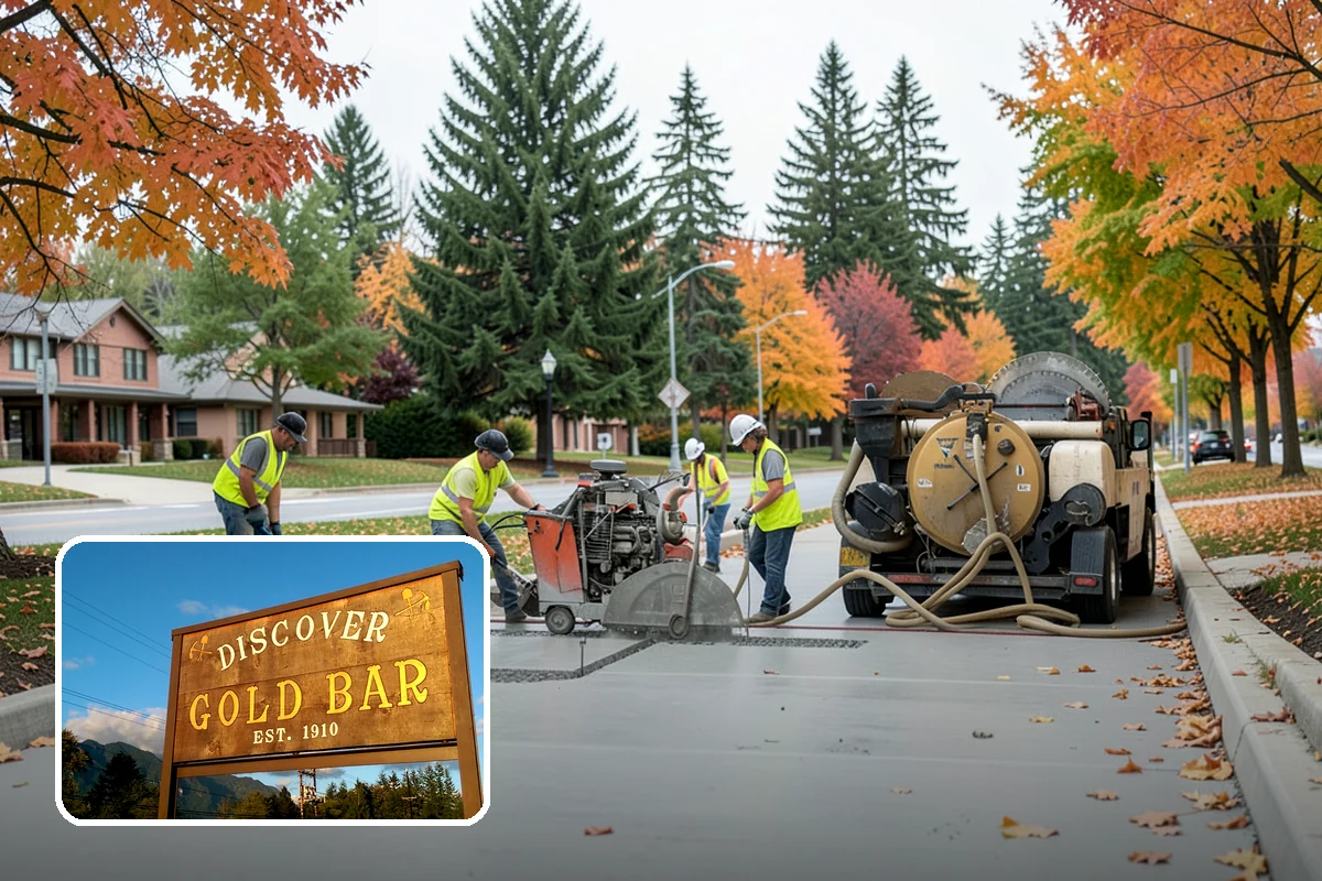 Bus Pad Construction in Gold Bar, Snohomish County, WA - Withstands repeated bus axle and braking loads
