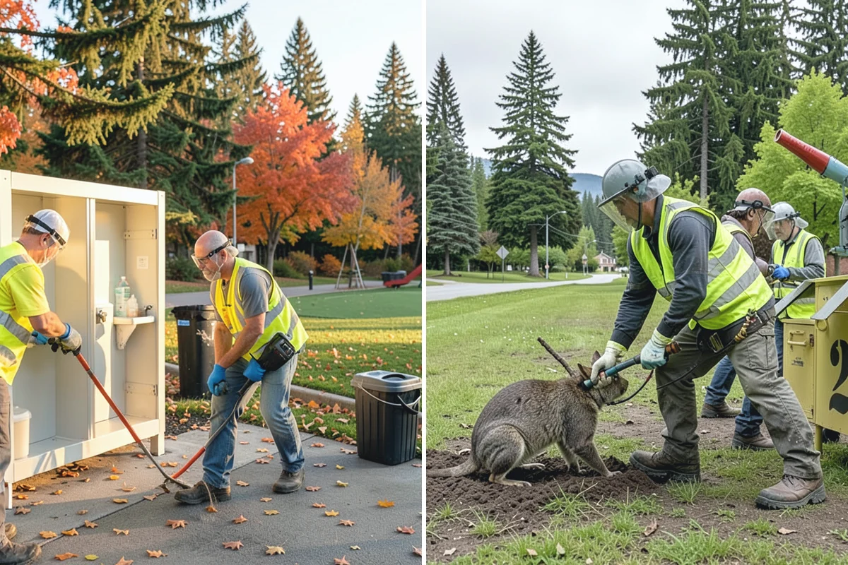 Bus Pad Construction in Gold Bar, Snohomish County, WA - Coordinate stop closures and detours with the transit agency