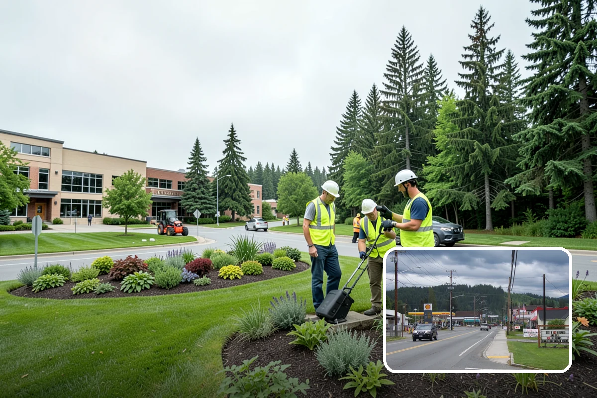 Bus Pad Construction in Granite Falls, Snohomish County, WA - Withstands repeated bus axle and braking loads