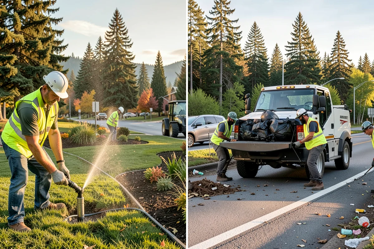 Bus Pad Construction in Hunts Point, King County, WA - Coordinate stop closures and detours with the transit agency