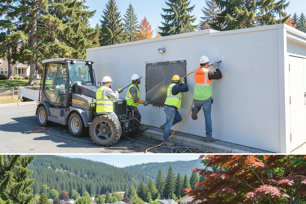 Bus Pad Construction in Index, Snohomish County, WA - Summer construction takes advantage of longer dry windows and lighter ridership on many routes for smoother closures.