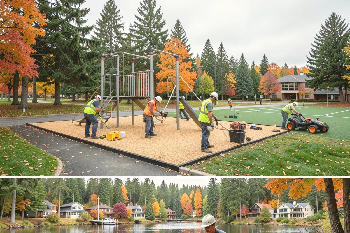 Bus Pad Construction in La Conner, Skagit County, WA - Summer construction takes advantage of longer dry windows and lighter ridership on many routes for smoother closures.