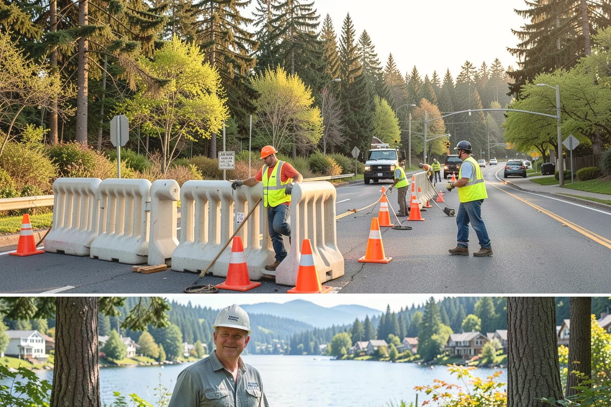 Bus Pad Construction in Milton, King County, WA - Summer construction takes advantage of longer dry windows and lighter ridership on many routes for smoother closures.
