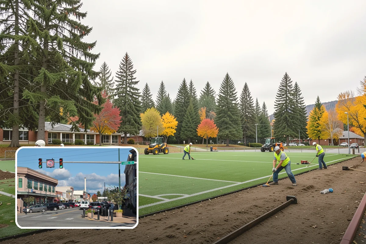 Bus Pad Construction in Monroe, Snohomish County, WA - Withstands repeated bus axle and braking loads