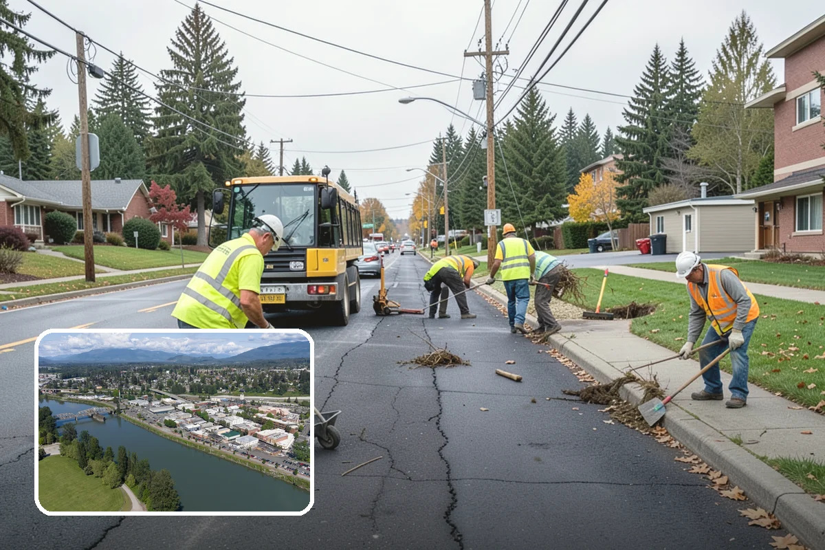 Bus Pad Construction in Mount Vernon, Skagit County, WA - Withstands repeated bus axle and braking loads