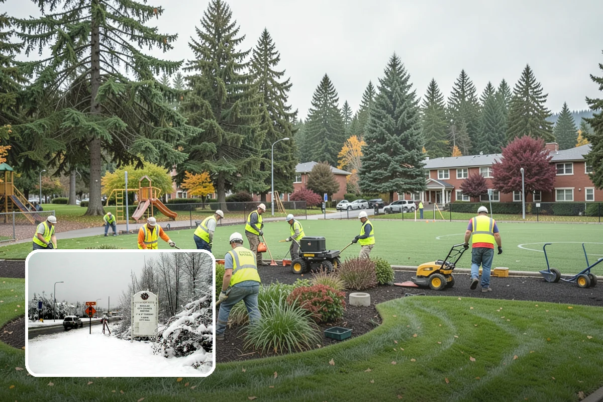 Bus Pad Construction in Newcastle, King County, WA - Withstands repeated bus axle and braking loads