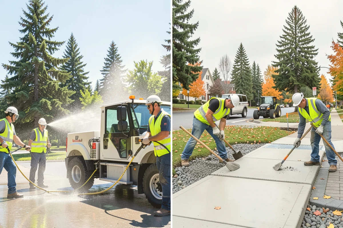 Bus Pad Construction in Newcastle, King County, WA - Coordinate stop closures and detours with the transit agency