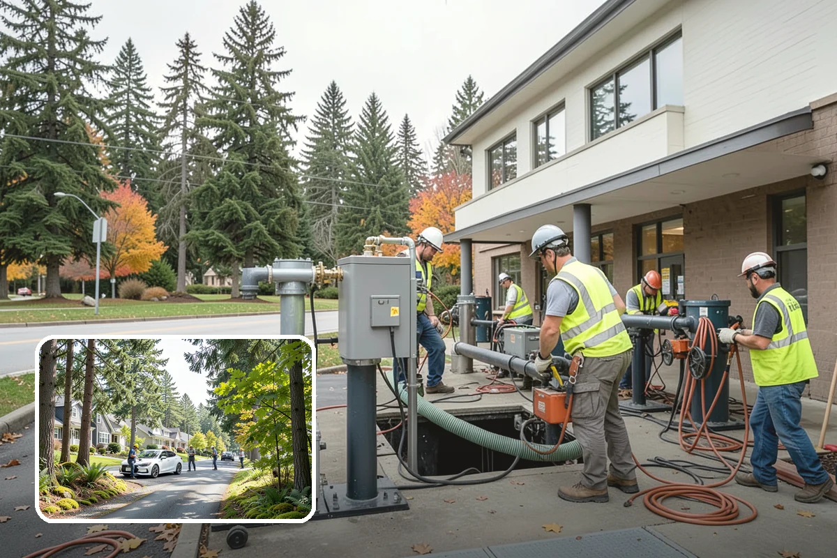 Bus Pad Construction in Normandy Park, King County, WA - Withstands repeated bus axle and braking loads