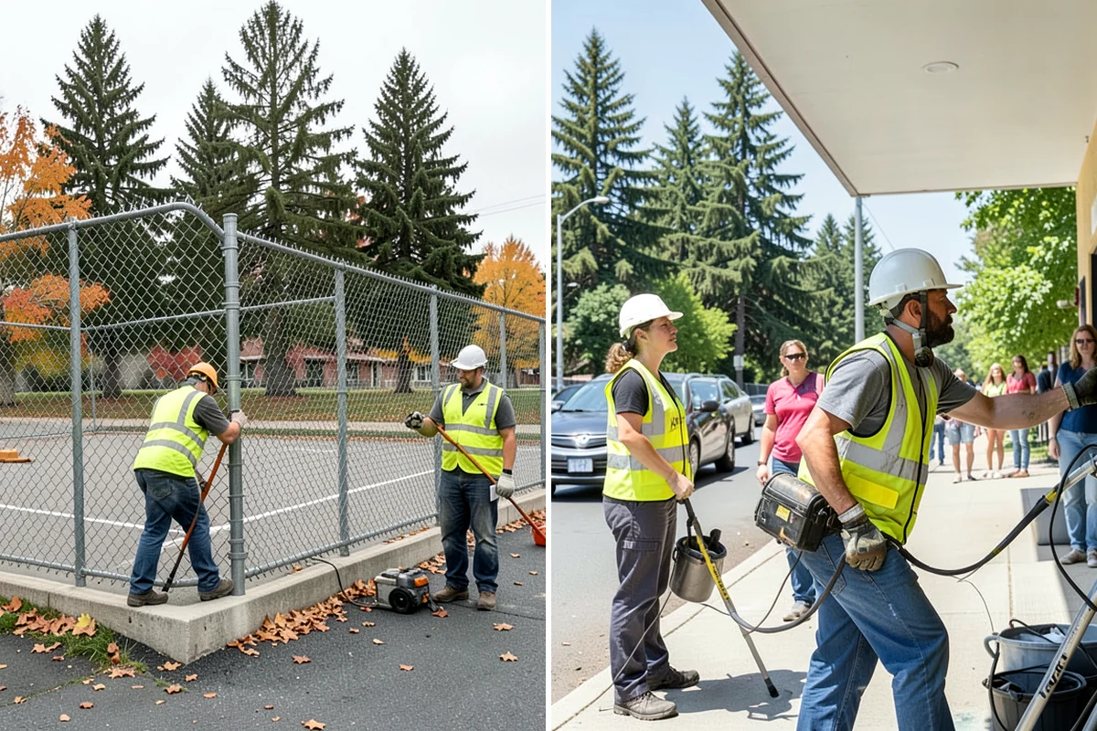 Bus Pad Construction in Normandy Park, King County, WA - Coordinate stop closures and detours with the transit agency