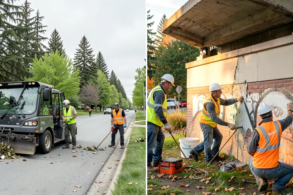 Bus Pad Construction in Pacific, King County, WA - Coordinate stop closures and detours with the transit agency