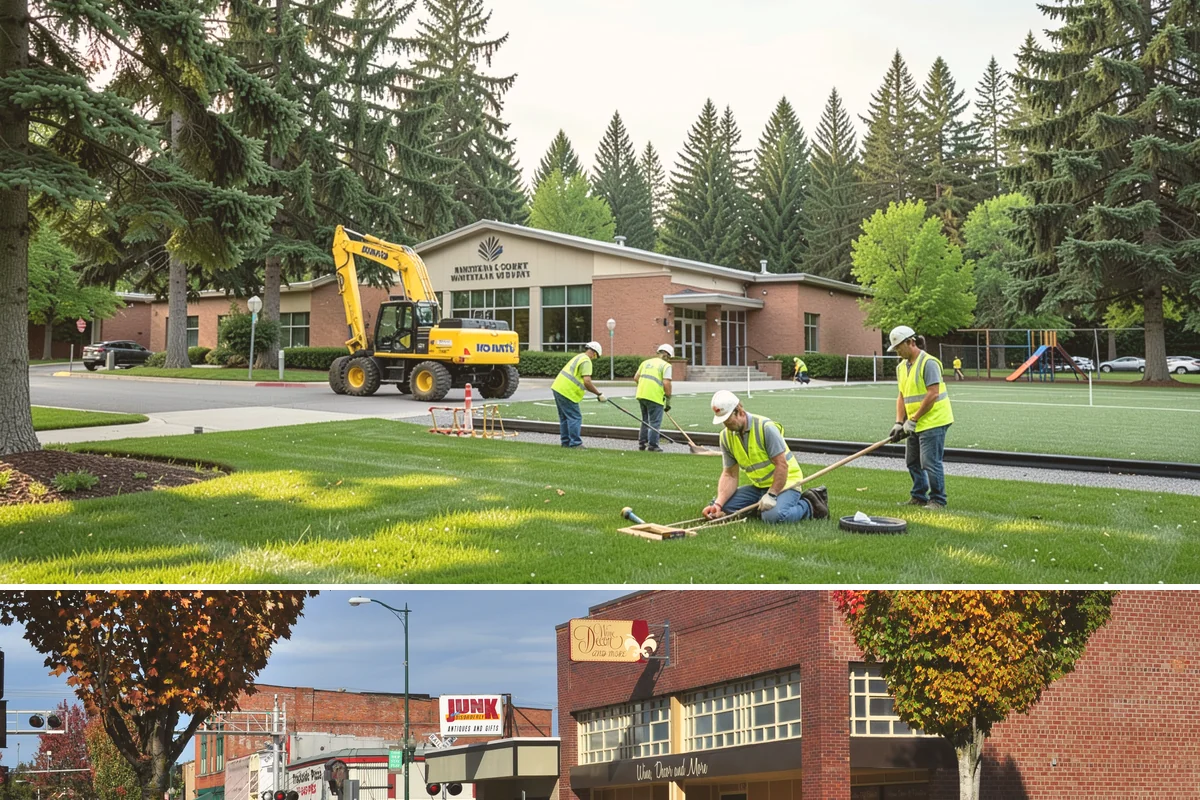Bus Pad Construction in Puyallup, Pierce County, WA - Summer construction takes advantage of longer dry windows and lighter ridership on many routes for smoother closures.