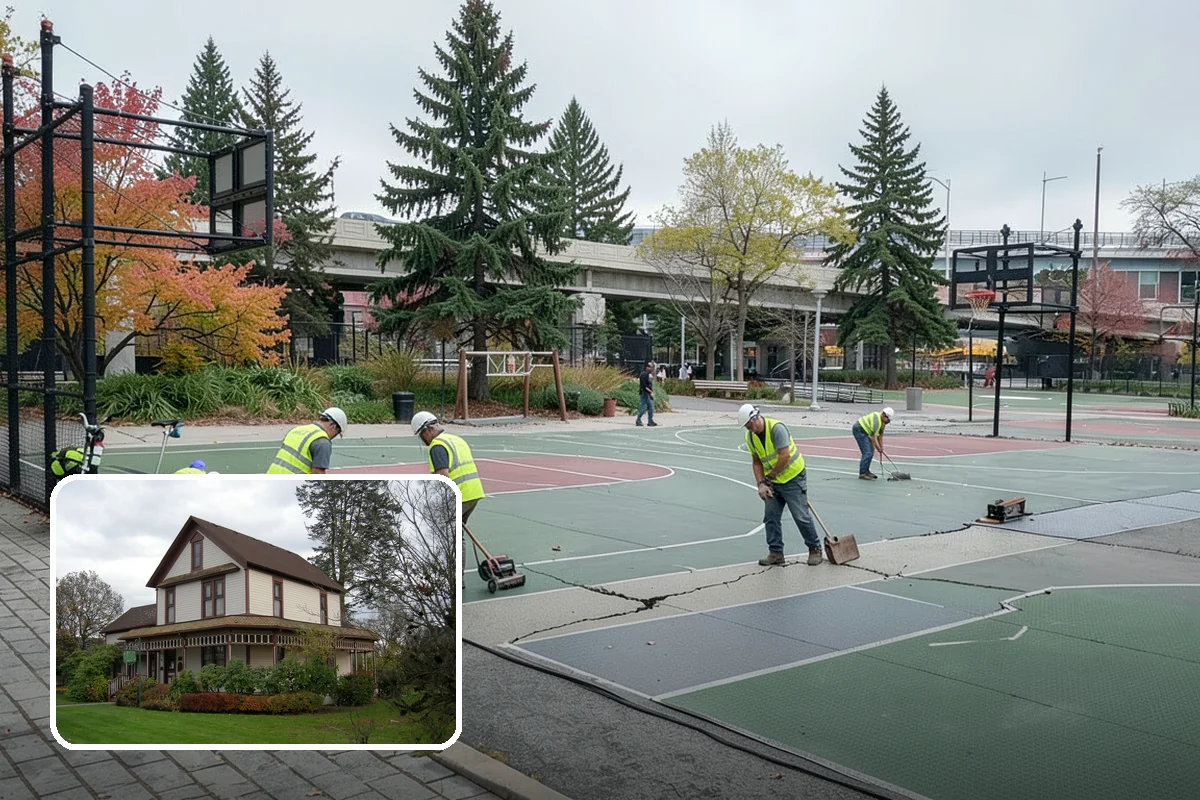 Bus Pad Construction in Sumner, Pierce County, WA - Withstands repeated bus axle and braking loads