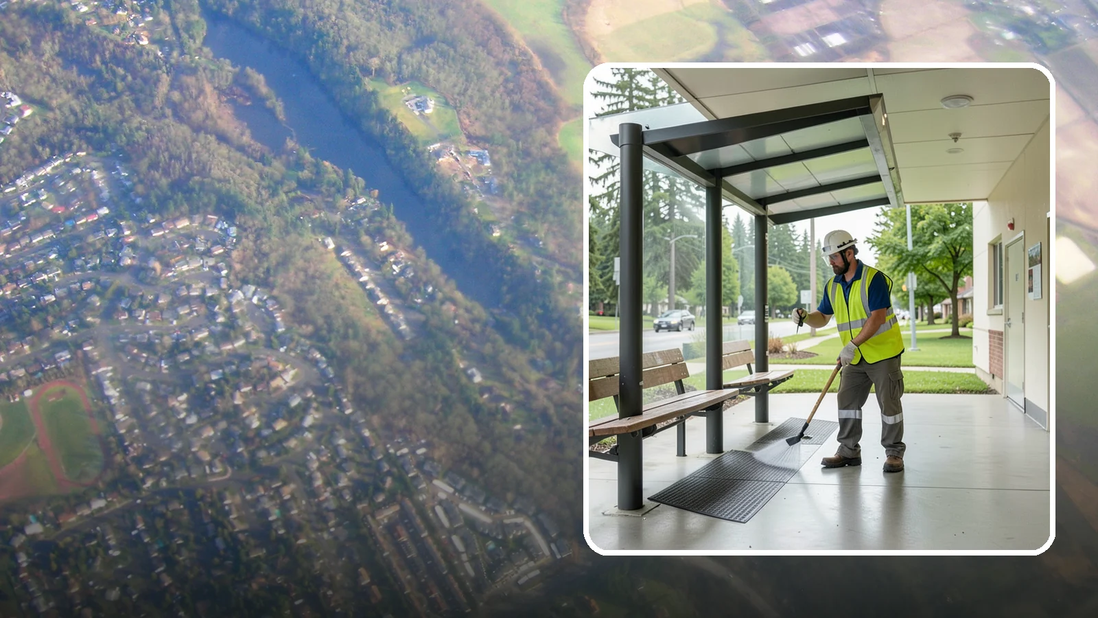 Bus Stop Cleaning in Algona, King County, WA - Keep bus stops, benches, and boarding pads clean and sanitary for daily transit riders.