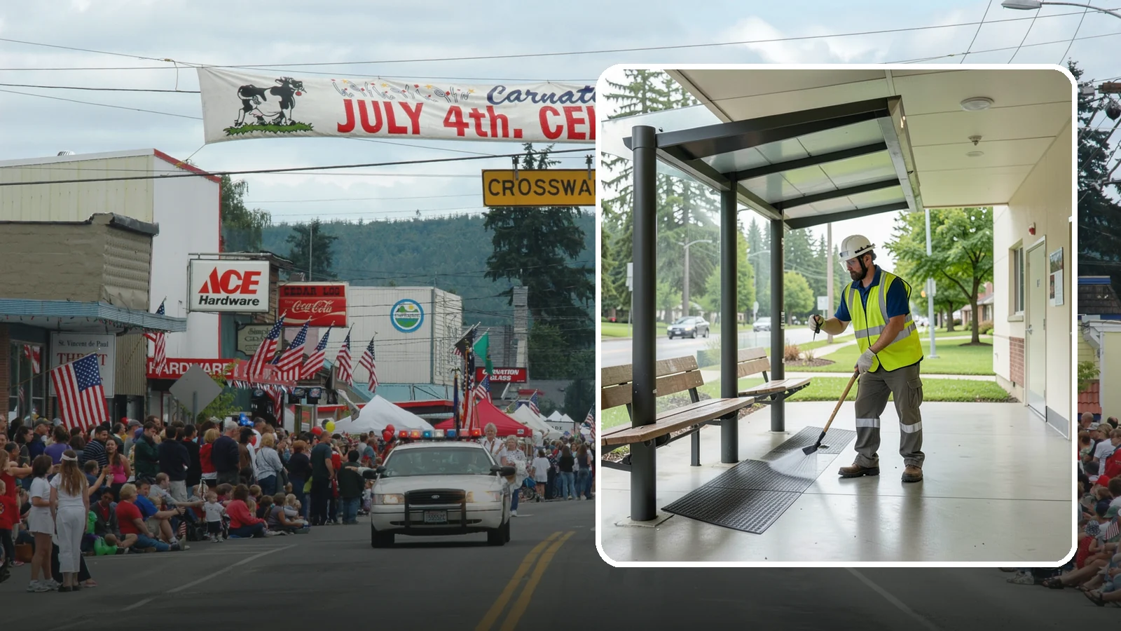 Bus Stop Cleaning in Carnation, King County, WA - Keep bus stops, benches, and boarding pads clean and sanitary for daily transit riders.
