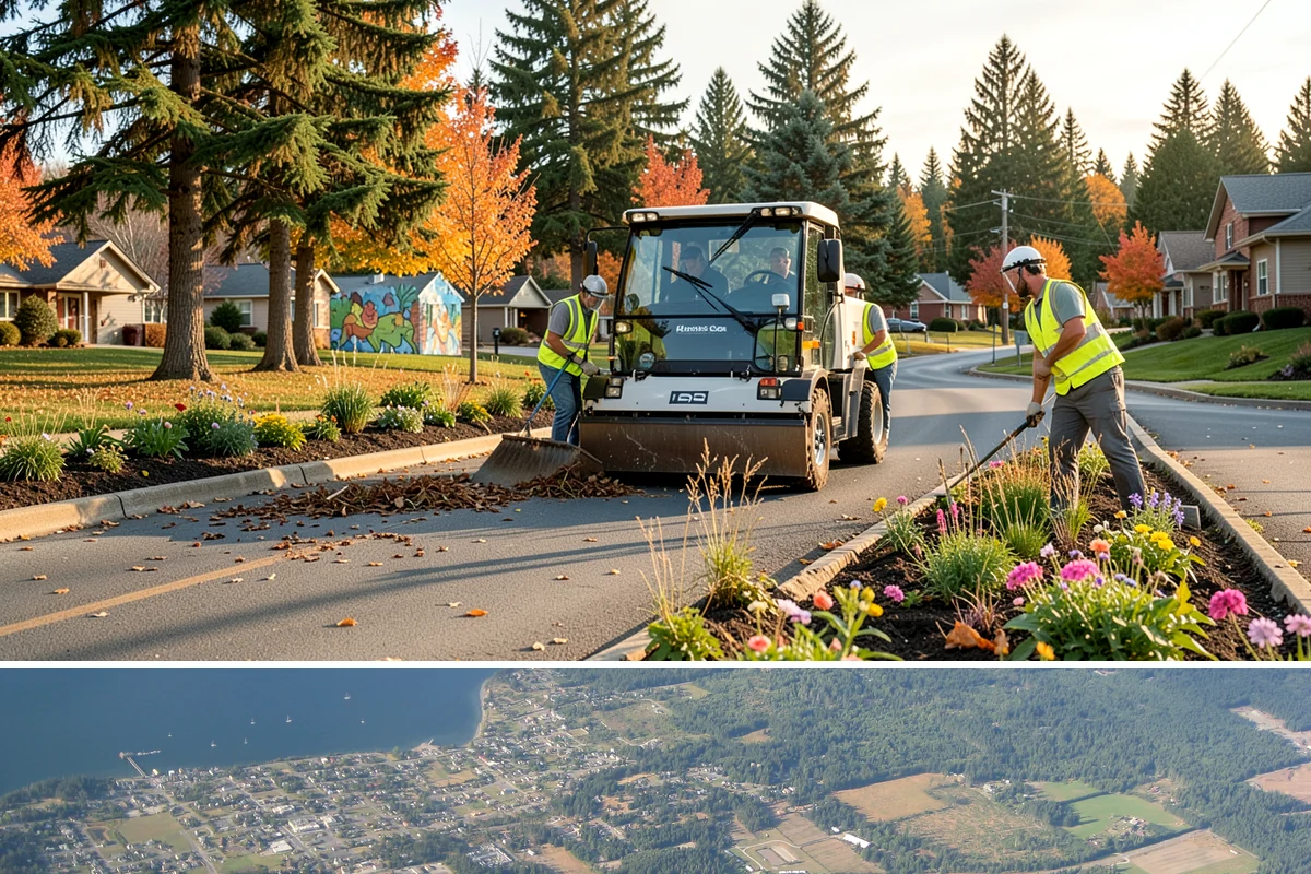 Bus Stop Cleaning in Coupeville, Island County, WA - Bus-stop cleaning runs year-round, with increased frequency valuable through wet fall and winter months when tracked-in grime...