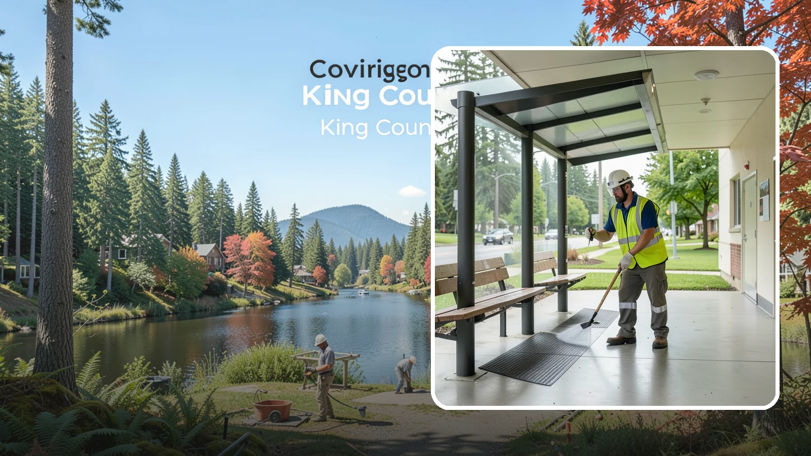Bus Stop Cleaning in Covington, King County, WA - Keep bus stops, benches, and boarding pads clean and sanitary for daily transit riders.
