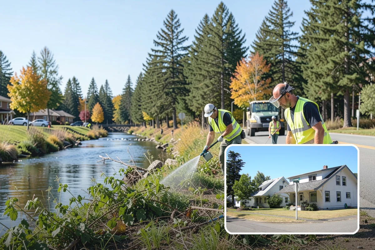 Bus Stop Cleaning in DuPont, Pierce County, WA - Improves the rider experience across the transit network