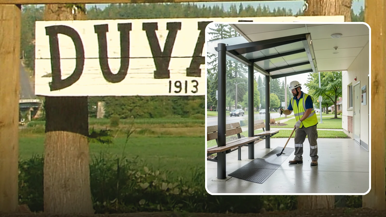 Bus Stop Cleaning in Duvall, King County, WA - Keep bus stops, benches, and boarding pads clean and sanitary for daily transit riders.