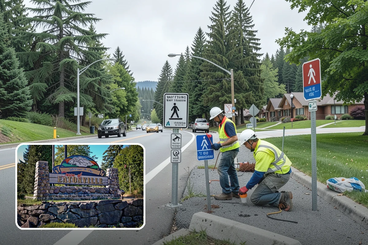 Bus Stop Cleaning in Eatonville, Pierce County, WA - Improves the rider experience across the transit network