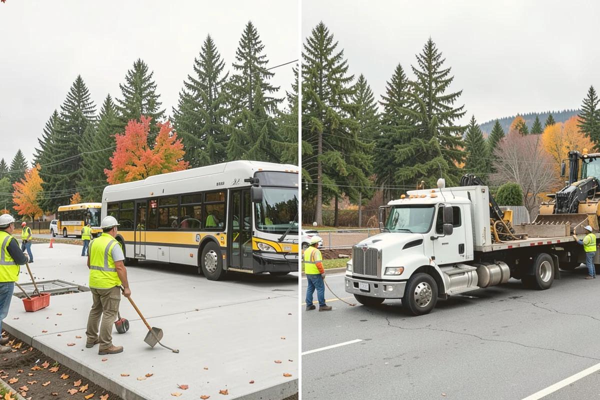 Bus Stop Cleaning in Edmonds, Snohomish County, WA - Map stop locations, features, and service schedules with transit staff
