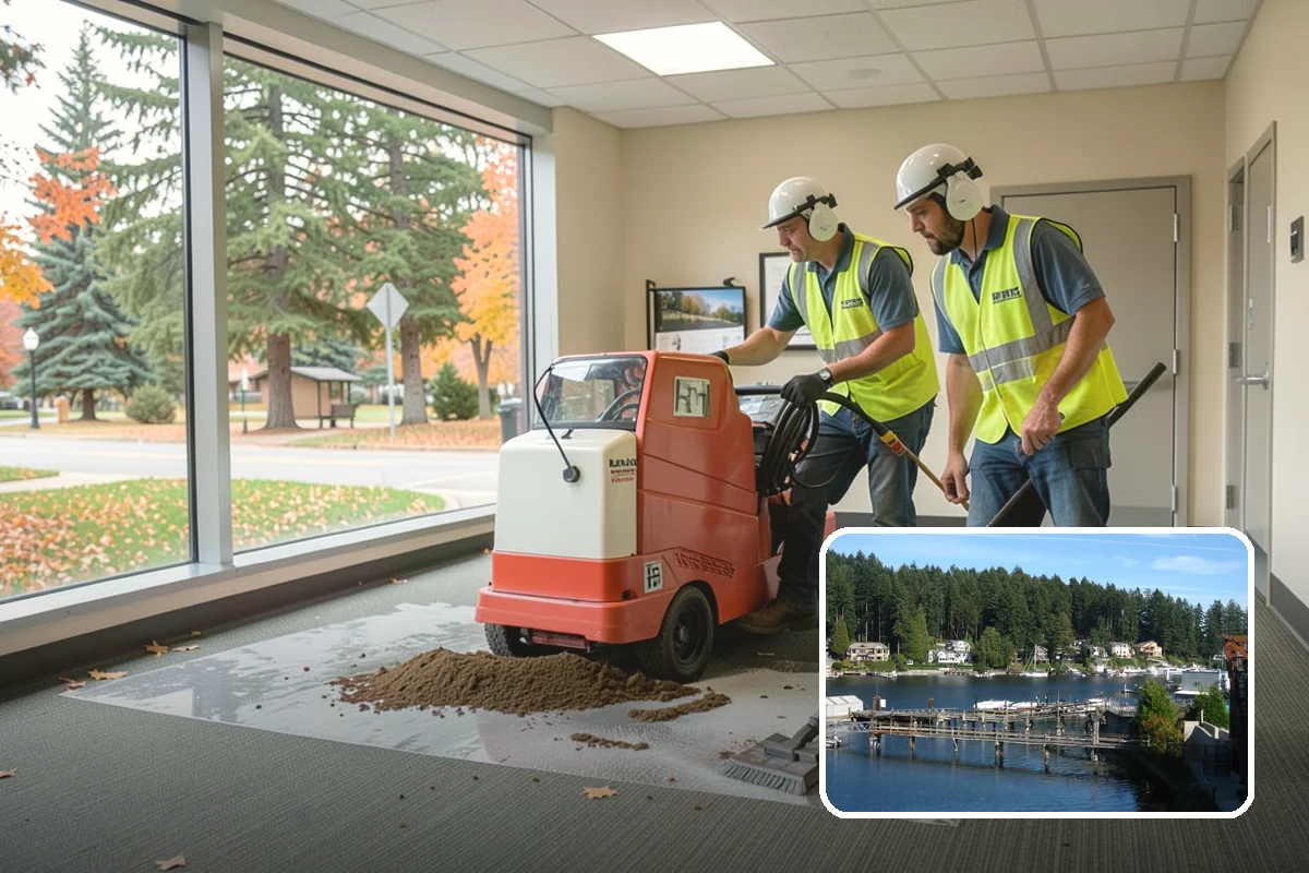 Bus Stop Cleaning in Gig Harbor, Pierce County, WA - Improves the rider experience across the transit network