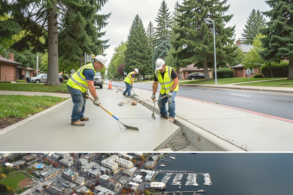 Bus Stop Cleaning in Kirkland, King County, WA - Bus-stop cleaning runs year-round, with increased frequency valuable through wet fall and winter months when tracked-in grime...