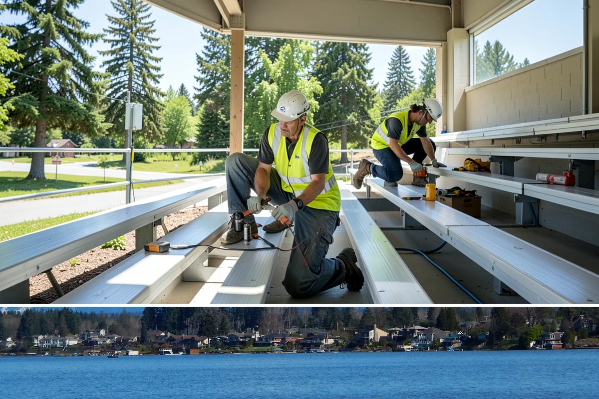 Bus Stop Cleaning in Lake Stevens, Snohomish County, WA - Bus-stop cleaning runs year-round, with increased frequency valuable through wet fall and winter months when tracked-in grime...