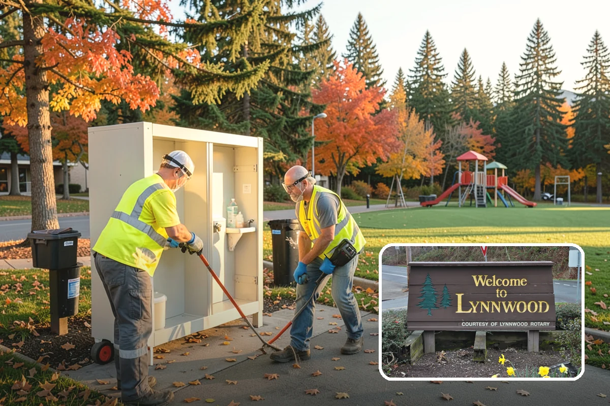 Bus Stop Cleaning in Lynnwood, Snohomish County, WA - Improves the rider experience across the transit network