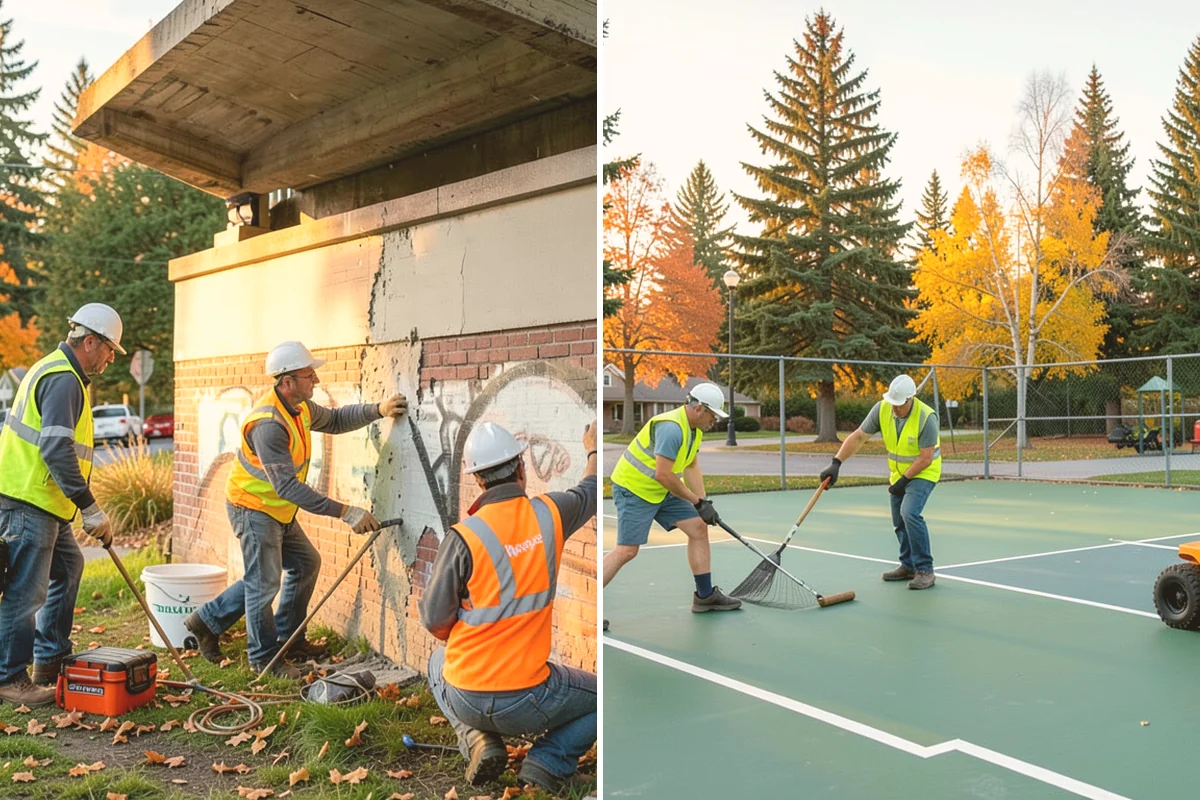 Bus Stop Cleaning in Milton, King County, WA - Map stop locations, features, and service schedules with transit staff