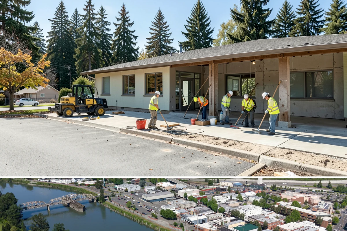 Bus Stop Cleaning in Mount Vernon, Skagit County, WA - Bus-stop cleaning runs year-round, with increased frequency valuable through wet fall and winter months when tracked-in grime...