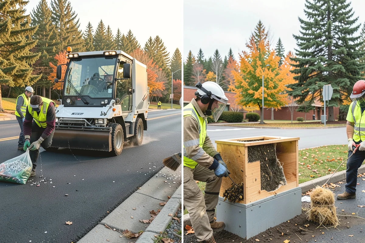 Bus Stop Cleaning in Mountlake Terrace, Snohomish County, WA - Map stop locations, features, and service schedules with transit staff