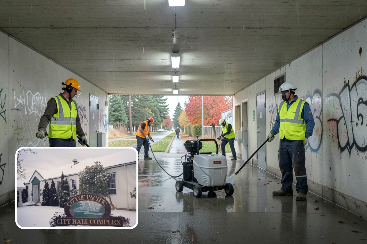 Bus Stop Cleaning in Pacific, King County, WA - Improves the rider experience across the transit network