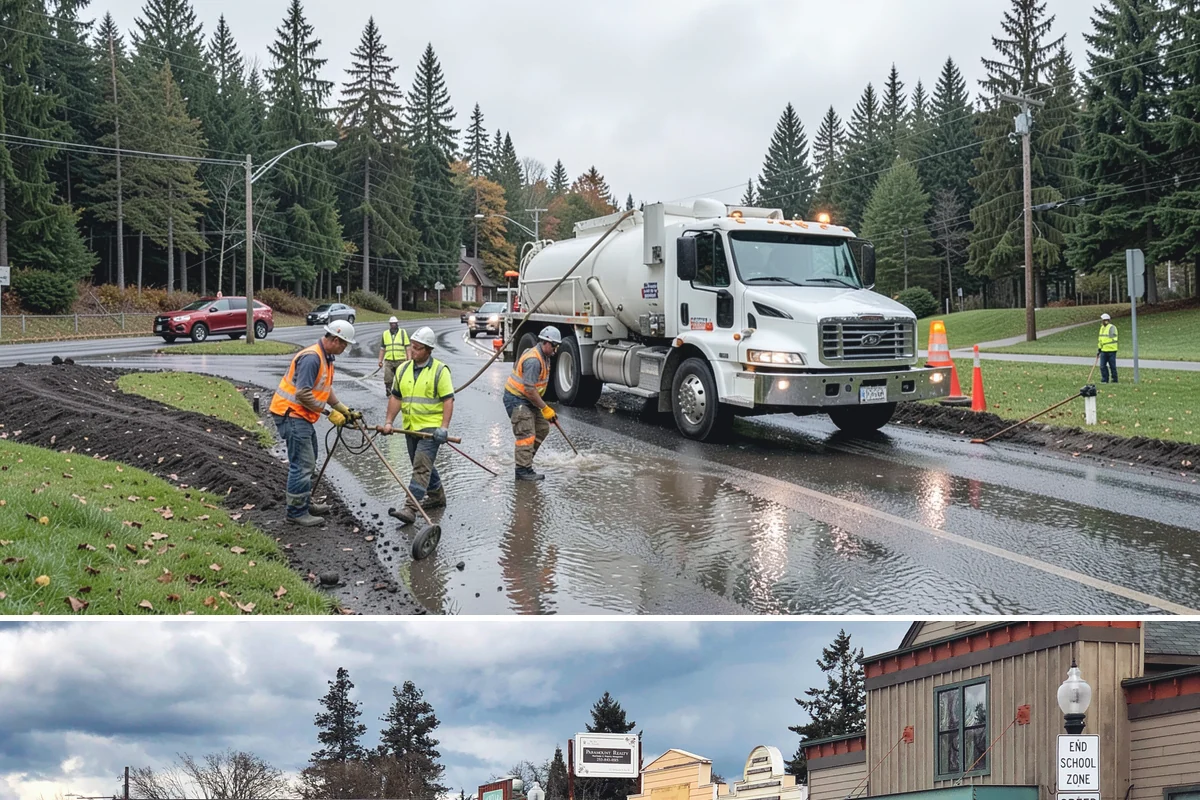 Bus Stop Cleaning in Roy, Pierce County, WA - Bus-stop cleaning runs year-round, with increased frequency valuable through wet fall and winter months when tracked-in grime...