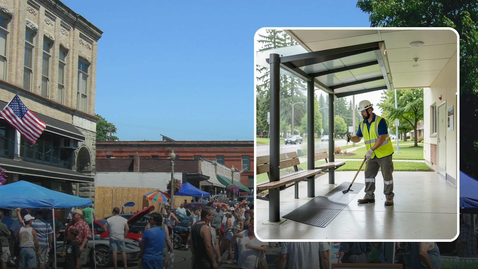 Bus Stop Cleaning in Snohomish, Snohomish County, WA - Keep bus stops, benches, and boarding pads clean and sanitary for daily transit riders.
