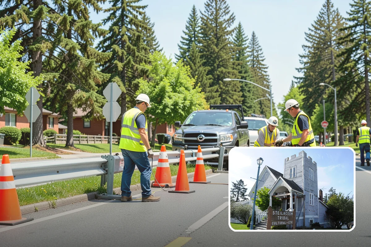 Bus Stop Cleaning in Steilacoom, Pierce County, WA - Improves the rider experience across the transit network
