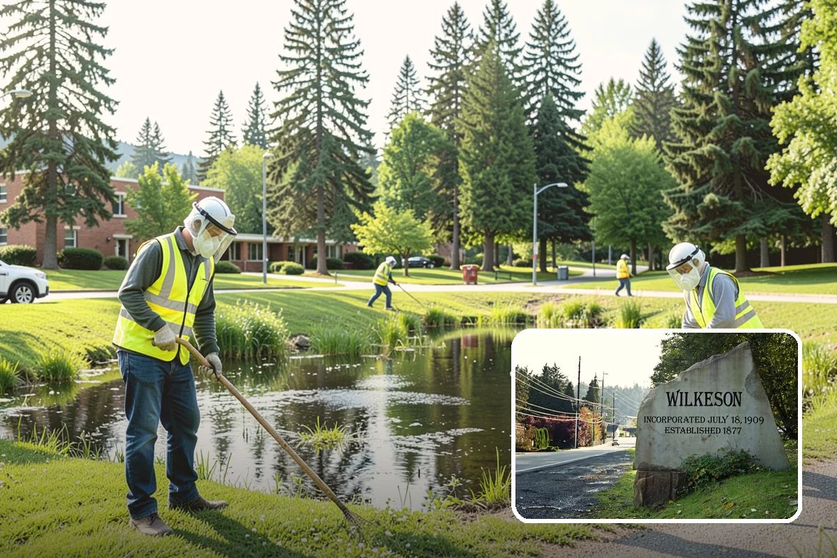 Bus Stop Cleaning in Wilkeson, Pierce County, WA - Improves the rider experience across the transit network