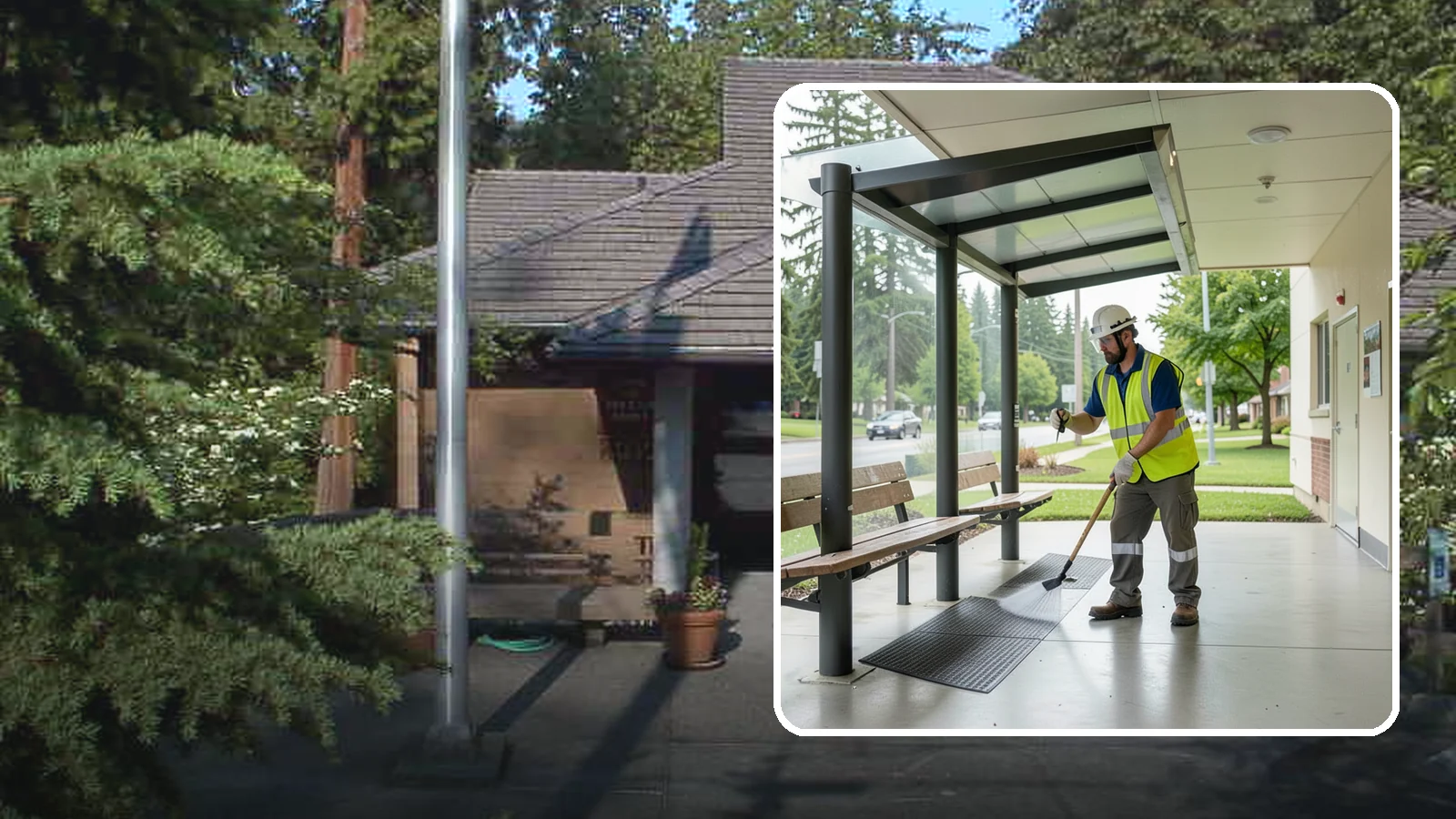 Bus Stop Cleaning in Yarrow Point, King County, WA - Keep bus stops, benches, and boarding pads clean and sanitary for daily transit riders.
