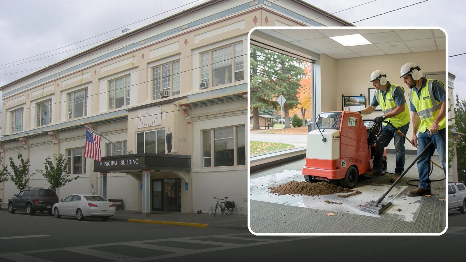 Carpet Cleaning in Anacortes, Skagit County, WA - Commercial hot-water extraction lifts embedded soil and Pacific Northwest moisture from carpeted public spaces.