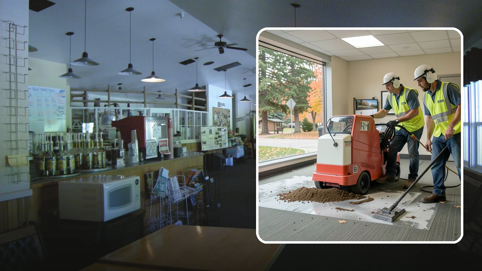 Carpet Cleaning in Black Diamond, King County, WA - Commercial hot-water extraction lifts embedded soil and Pacific Northwest moisture from carpeted public spaces.