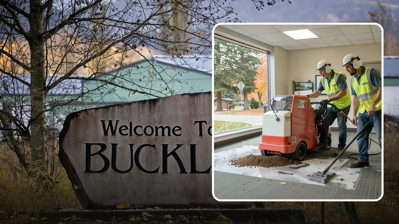 Carpet Cleaning in Buckley, Pierce County, WA - Commercial hot-water extraction lifts embedded soil and Pacific Northwest moisture from carpeted public spaces.