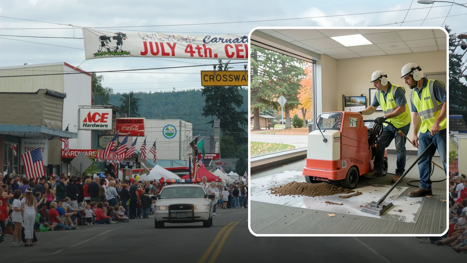 Carpet Cleaning in Carnation, King County, WA - Commercial hot-water extraction lifts embedded soil and Pacific Northwest moisture from carpeted public spaces.