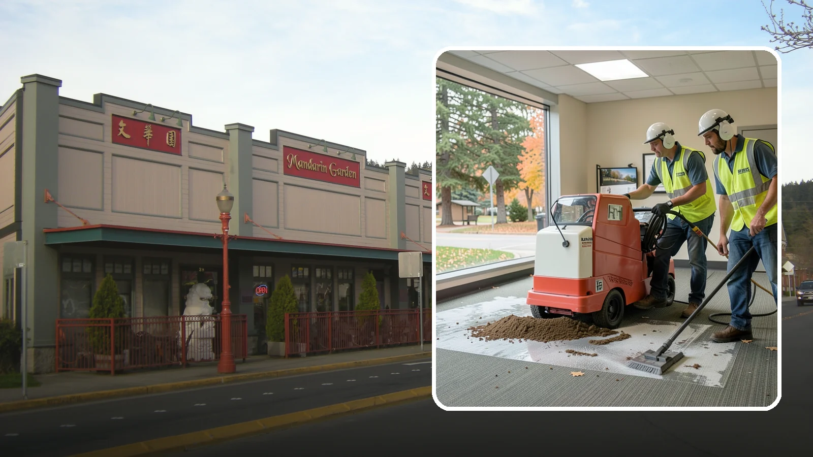 Carpet Cleaning in Issaquah, King County, WA - Commercial hot-water extraction lifts embedded soil and Pacific Northwest moisture from carpeted public spaces.