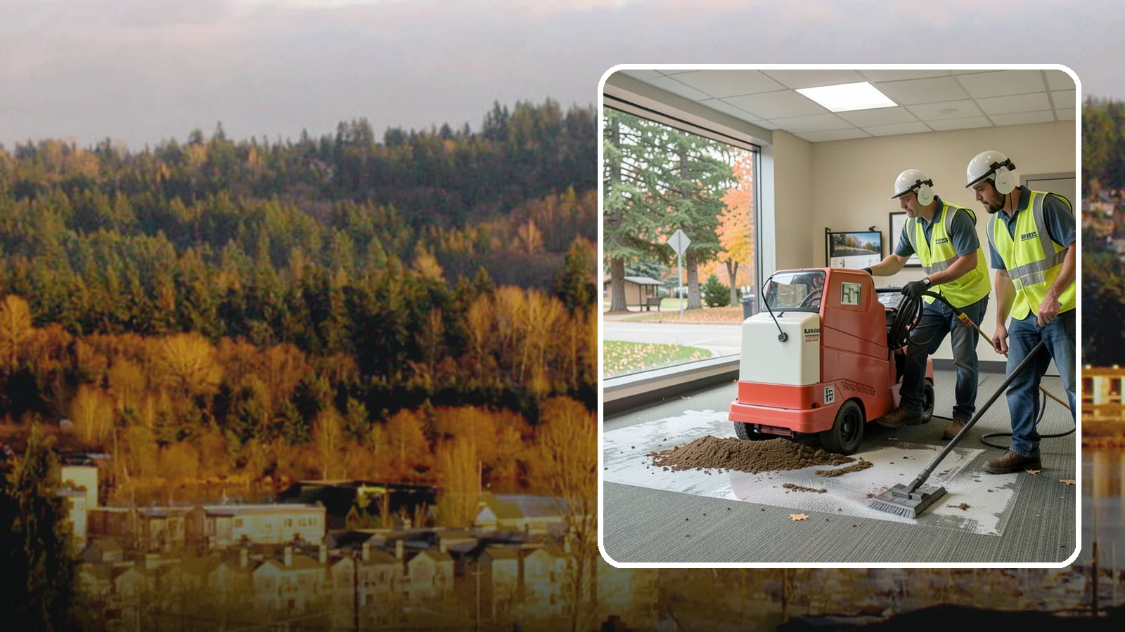 Carpet Cleaning in Kenmore, King County, WA - Commercial hot-water extraction lifts embedded soil and Pacific Northwest moisture from carpeted public spaces.
